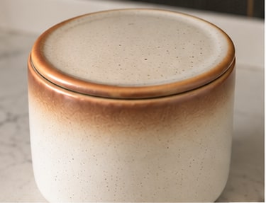 The mug covered with a lid while the chai steeps